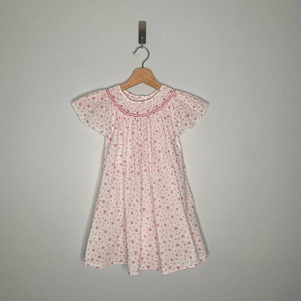 Kidiwi France Handmade Smocked Dress | Size 12A | Floral